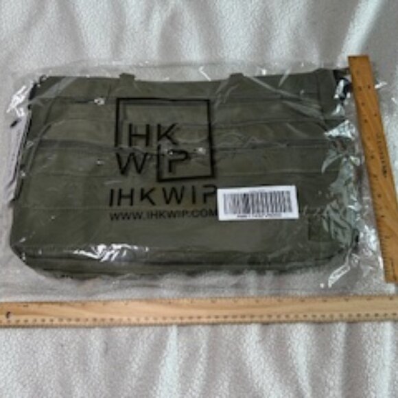 IHKWIP Traverse East/West Medium Tote with Crossbody Strap (Military Olive) BNWT - Picture 2 of 7